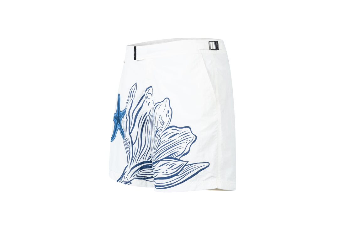 RAUTER Mid Starfish & Flower, men's swim shorts