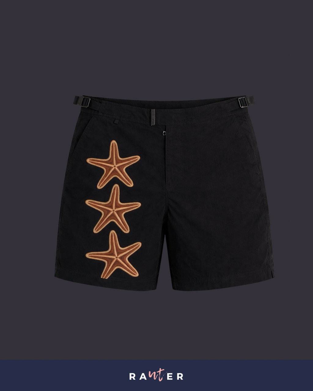 RAUTER MID STARFISH THREE — EMBROIDERY